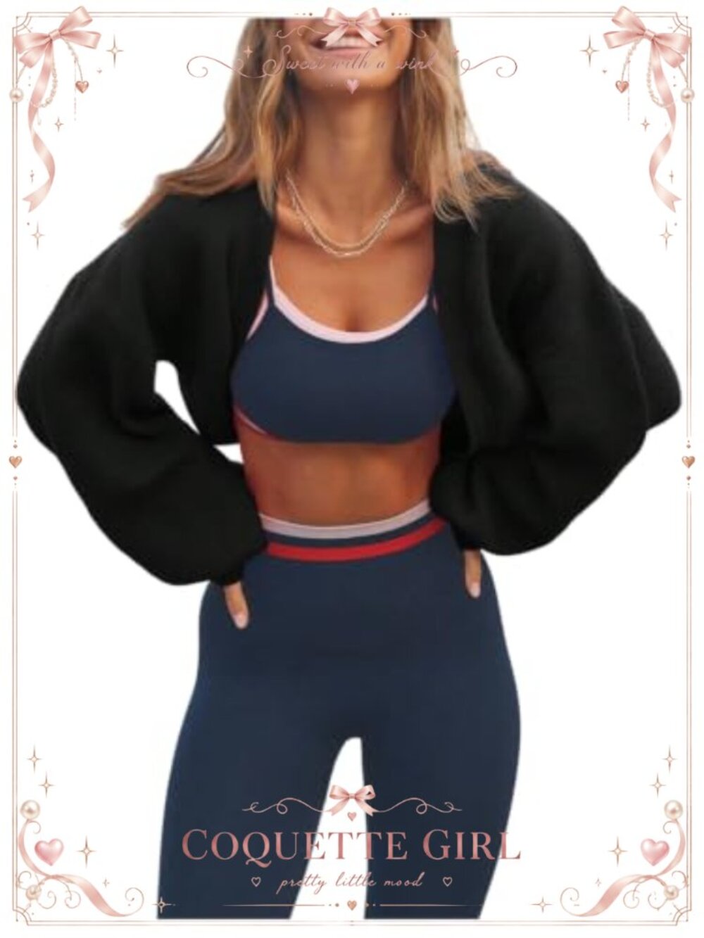 Cropped Open Front Cardigan Long Sleeve Knit Shrug Bolero Lightweight Fall